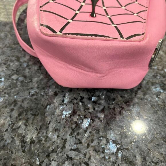 Monster High Pink Spiderweb Heart Backpack & Wallet Set – Gothic Punk Alternativ - Picture 9 of 12